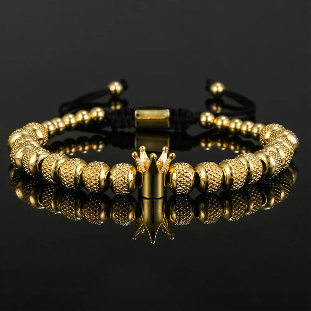 Luxury Bracelet Set "To My Man - Straighten Your Crown"