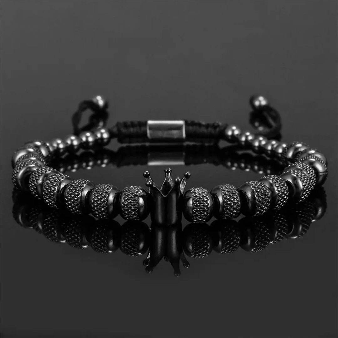 Luxury Bracelet Set "To My Man - Straighten Your Crown"