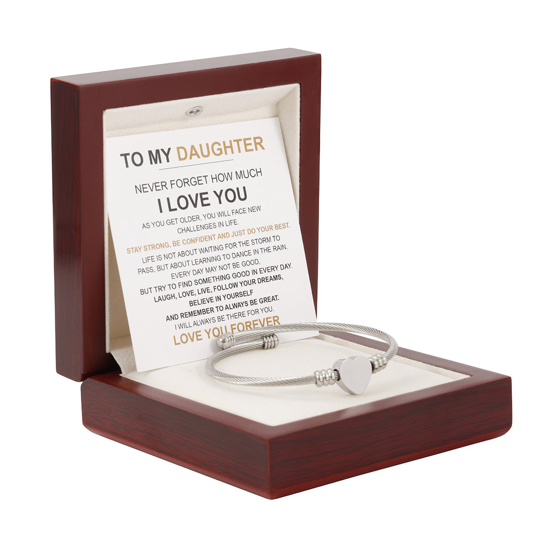 Heart Bracelet - Love You Forever “To my Daughter"