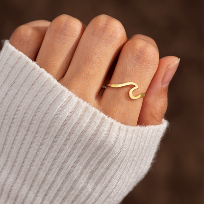 Gold Wave Ring