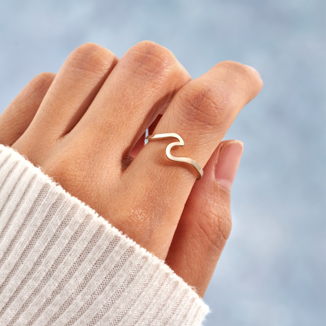 Gold Wave Ring