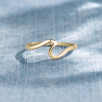 Gold Wave Ring