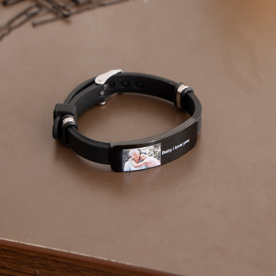 Custom Photo Engraved Bracelet