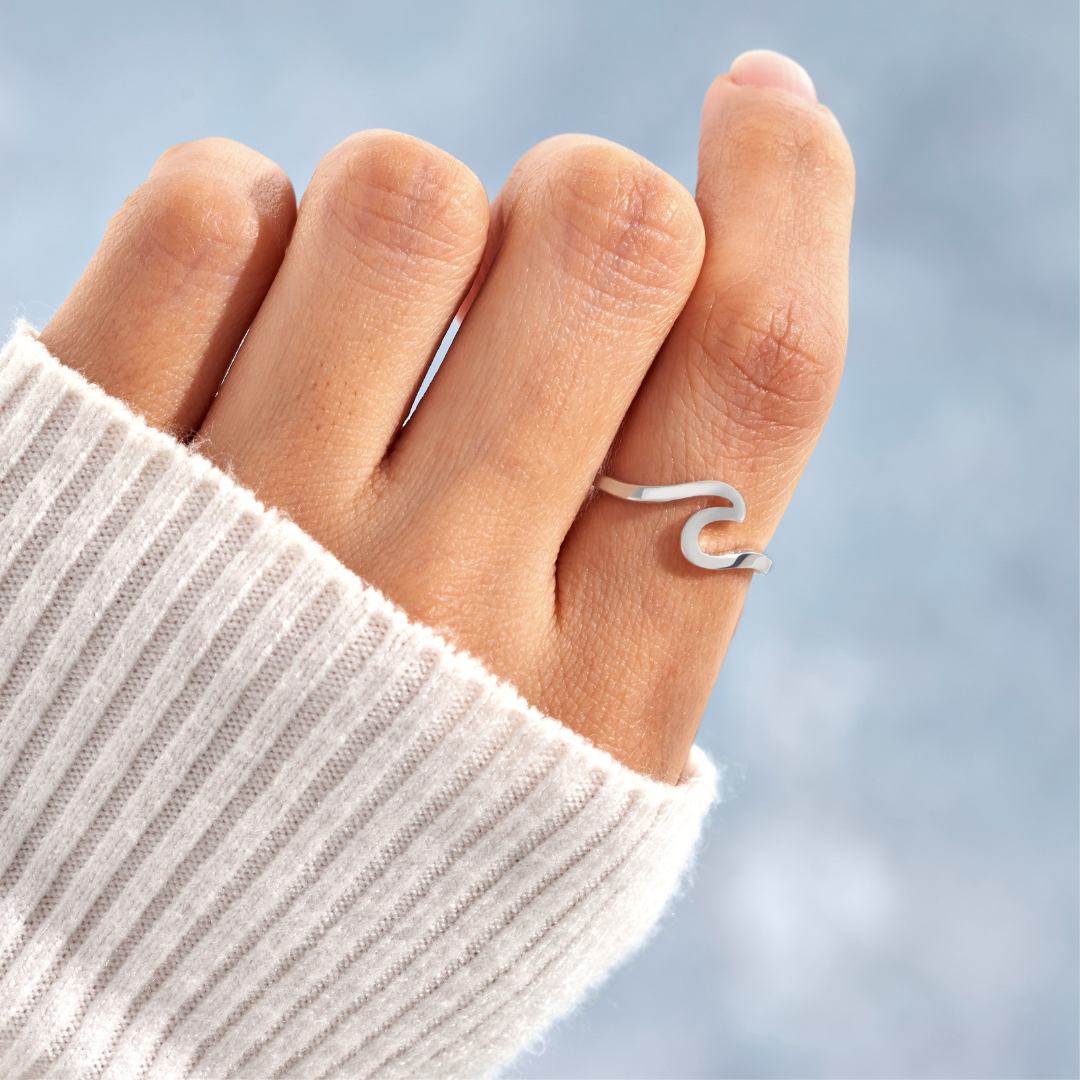 Silver Wave Ring