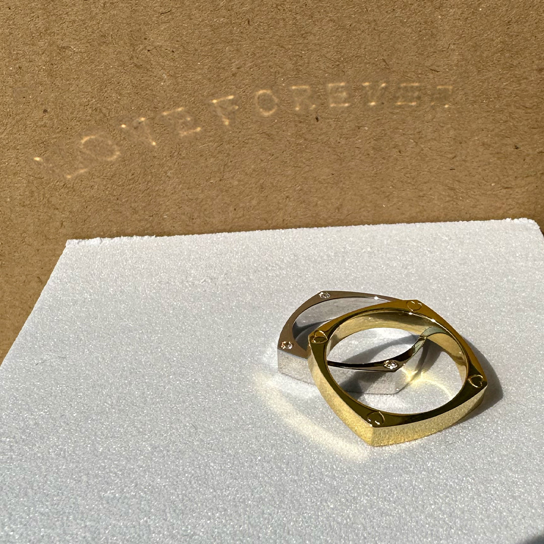 Light Projection Ring - LOVE FOREVER - With Rosebox