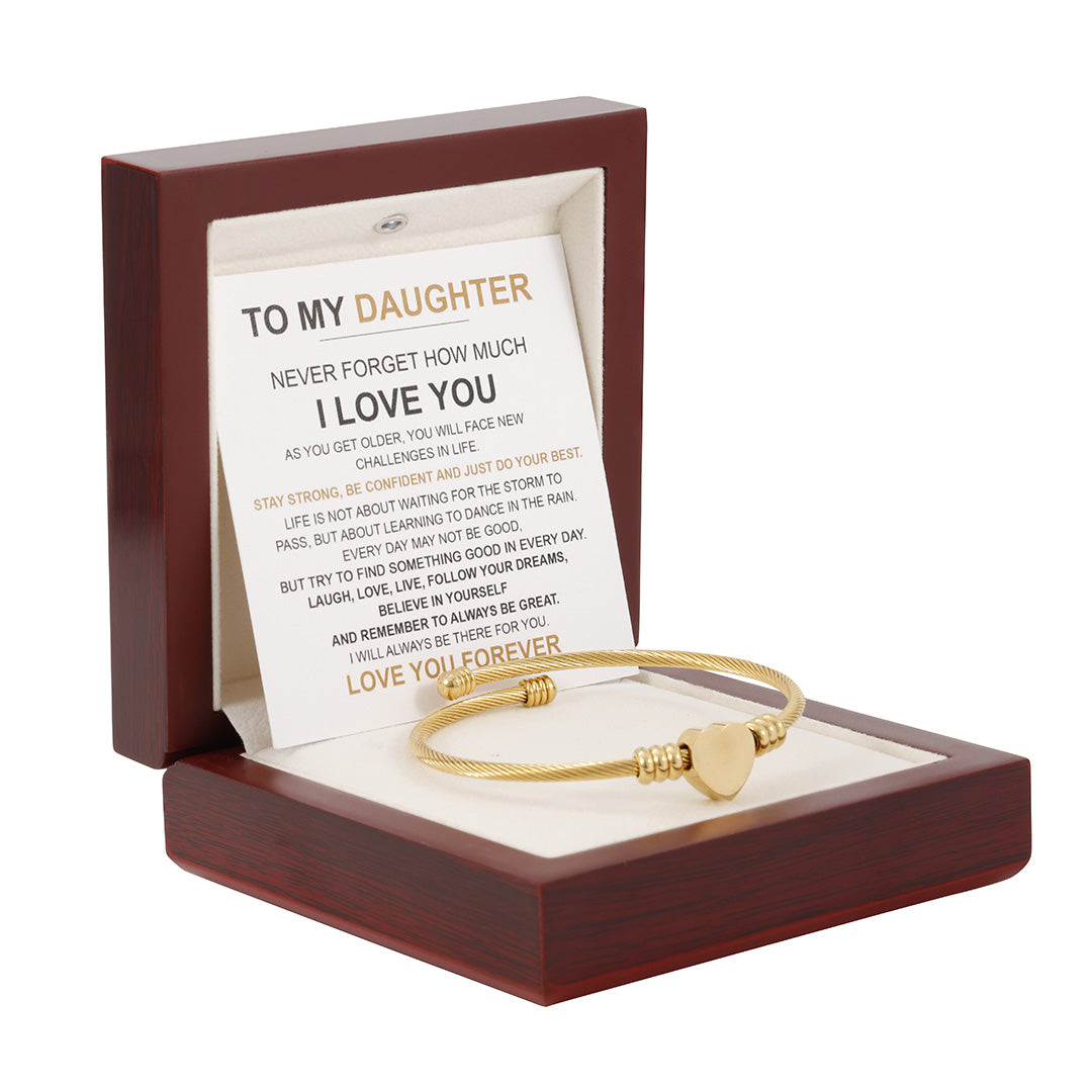 Heart Bracelet - Love You Forever “To my Daughter"