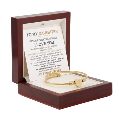Heart Bracelet - Love You Forever “To my Daughter"