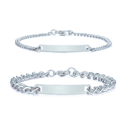 Luxury partner bracelets - with engraving