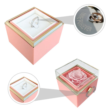 Light Projection Ring - LOVE FOREVER - With Rosebox