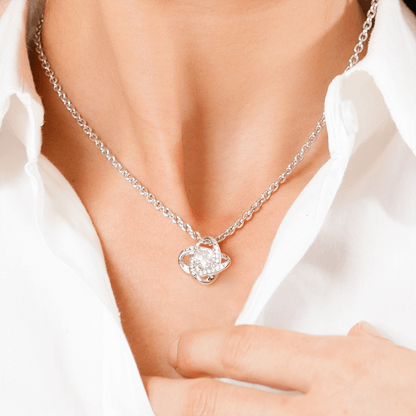 Sterling Silver Necklace with a Luxury Rose Box