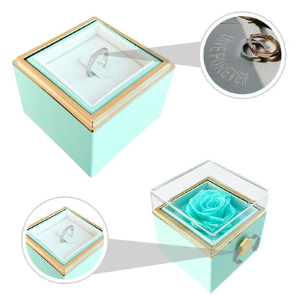 Light Projection Ring - LOVE FOREVER - With Rosebox