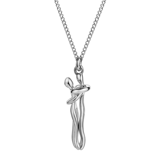 Silver Hug Necklace