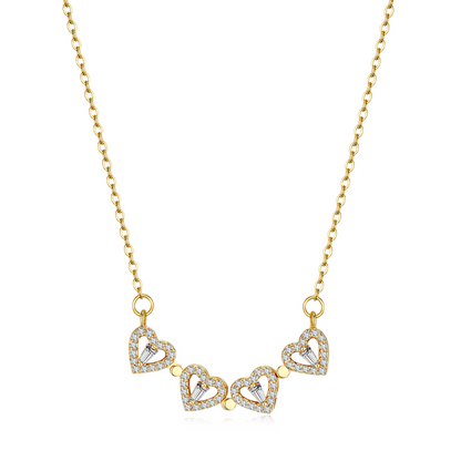 Clover Hearts Necklace