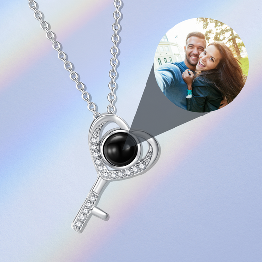 Key Photo Necklace